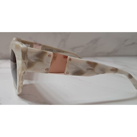 NEW Gwen Stefani L.A.M.B.  Tan & Cream Frame / Pink  Lens Women's Sunglasses - Picture 4 of 8